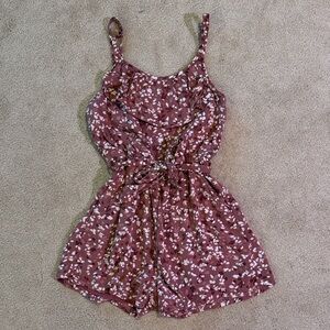Abercrombie Kids Floral Pink Romper